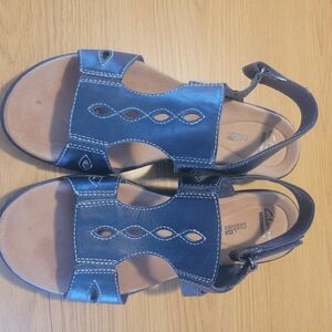 Clark's sandals.